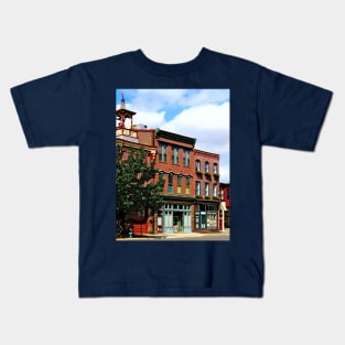 Burlington NJ - Street in Historic District Kids T-Shirt